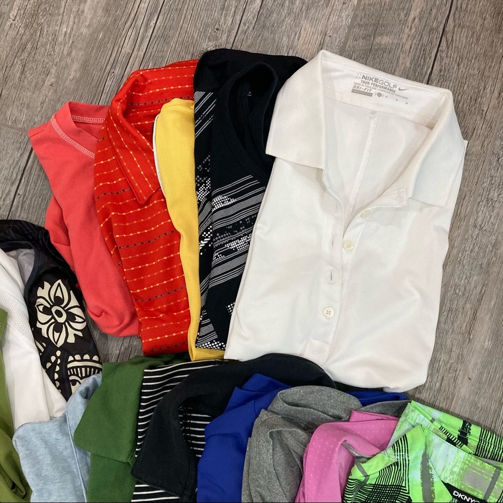 Bundle of Women’s gold shirts size M - Picture 8 of 9